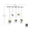 Umbra White & Black Triflora Hanging Planter Set